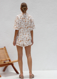 2025 New Printed Casual Shirt Shorts Set