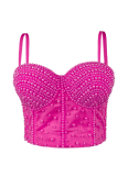 New Pearl Style Outer Wear Body Shaping Fishbone Bra With Chest Pad