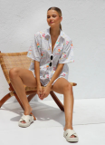 2025 New Printed Casual Shirt Shorts Set