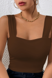 New Wide Shoulder Strap Sleeveless Top Sexy Slim Hot Girl Camisole