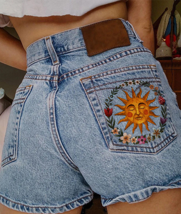 Summer All-Match Casual Women'S Denim Shorts