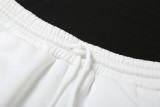 2025 Personalized Solid Color U-Neck Sleeveless Navel-Exposed Pants Set