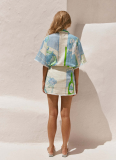 2025 Fashion All-match Lace Printed Skirt Suit