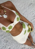 2025 New Beach Hollow Knitted Bikini Set