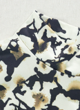 Fashion Print Short Sleeve Slim Fit Sexy Backless Hip Dress