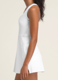 New Nude Sports Summer New Outdoor Running Fitness Tennis Dress (with anti-exposure bottom)