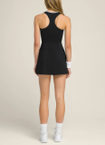 New Nude Sports Summer New Outdoor Running Fitness Tennis Dress (with anti-exposure bottom)