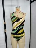 New Women's One-piece One-shoulder Bikini Swimsuit