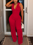 Summer Sleeveless Top Pleated Casual Pants Set