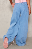 New Casual Bow High Waist Loose Wide Leg Jeans
