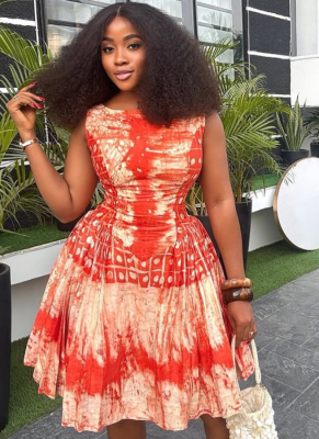 Pleated Slim Round Neck Sleeveless New Short Dress