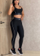 New Style Gathered Sports Vest High Waist Hip Lift Abdomen Fitness Yoga Suit