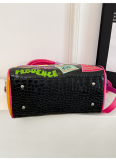 Personalized PU Embroidery Women'S Zipper Bag