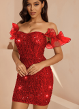 Sexy Sequin Gown Party Dress
