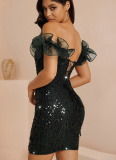 Sexy Sequin Gown Party Dress