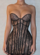 2025 Sexy Tube Top Waist Hip Dress
