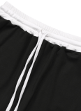 Summer Sports Knitted Short T Shorts Two-Piece Suit For Women