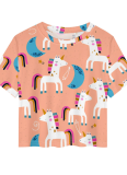 Casual Printed Round Neck Cropped T-Shirt Wholesale