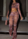 Sexy Slim Fit Pants Short Top Long Pants Two Piece Set