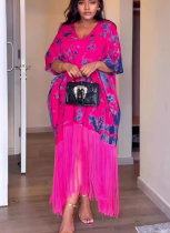 Casual Loose Printed Tassel Skirt Dress