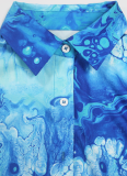 Fashion Printed Short Sleeve Shirt Straight Pants Two Sets Wholesale