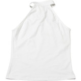 Personalized Chinese Style Solid Color Slim Fit Sexy Sleeveless T-shirt Vest