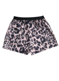 Fashion Slim Fit Leopard Print Straight Pants Shorts For Women