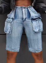 New Casual Workwear Retro Denim Shorts