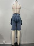 New Casual Workwear Retro Denim Shorts