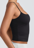 Crew Neck Adjustable Camisole Sleeveless Top