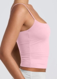 Crew Neck Adjustable Camisole Sleeveless Top
