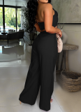 Fashion Sexy Bow Vest Casual Trousers Two-Piece Suit For Women
