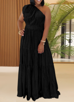 Fashionable Women'S Temperament Off-Shoulder Waist Dress