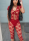 Sexy Lace Hollow Lace Short-sleeved Top Tight Shorts Two-piece Set