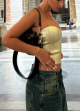 Fashionable Bra Style Tube Top With Tight Waist