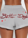 Fashionable Printed Vest Shorts Set