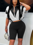 Casual Short-sleeved Shorts Bat Sleeve Sports Suit