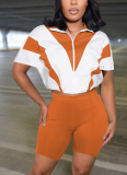 Casual Short-sleeved Shorts Bat Sleeve Sports Suit