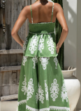 Sexy Ethnic Style Temperament Slim Backless Overalls Two-piece Suit