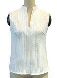 Summer New Solid Color V-Neck Slim Sleeveless Short-Sleeved Casual T-Shirt For Women