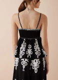 Sexy Ethnic Style Temperament Slim Backless Overalls Two-piece Suit