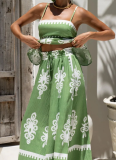Sexy Ethnic Style Temperament Slim Backless Overalls Two-piece Suit