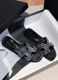 New Fashion Rhinestone Flat Slippers