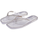 New Style Flip Flops Crystal Rhinestone Women's Jelly Flat Slippers