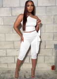 New Cross-border Oblique Shoulder Straps Casual Fashion Solid Color Suit