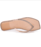 New Style Flip Flops Crystal Rhinestone Women's Jelly Flat Slippers