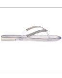 New Style Flip Flops Crystal Rhinestone Women's Jelly Flat Slippers