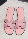 New Fashion Rhinestone Flat Slippers