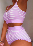 Fashionable Printed Cool Thin Sling Tight Home Two-piece Set