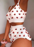 Fashionable Printed Cool Thin Sling Tight Home Two-piece Set
